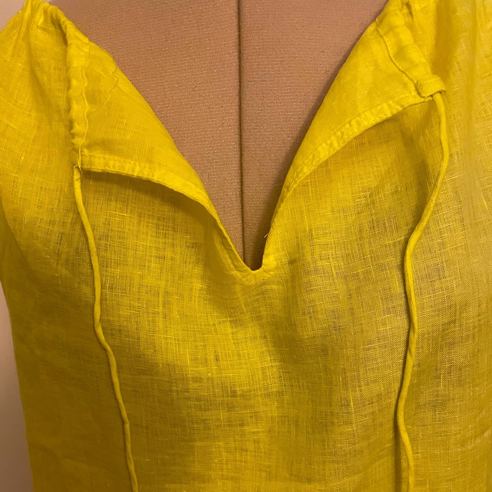 Lightweight linen mini dress